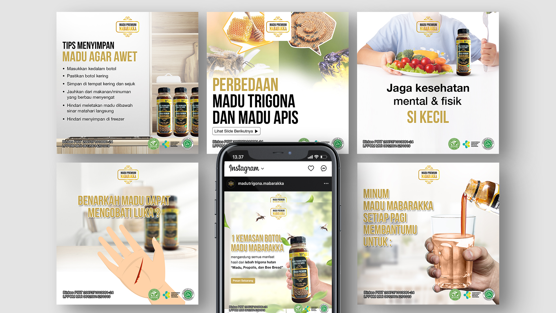 Madu Premium Mabarakka Social Media Display